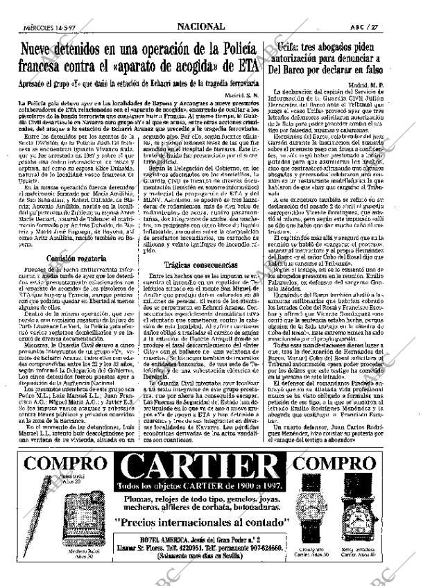 ABC SEVILLA 14-05-1997 página 27