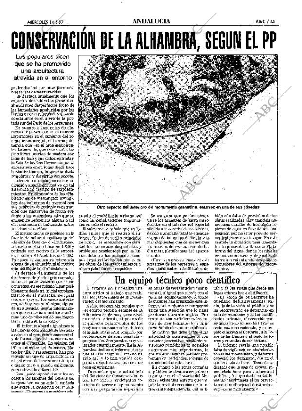 ABC SEVILLA 14-05-1997 página 45
