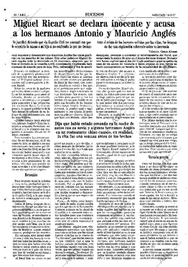 ABC SEVILLA 14-05-1997 página 80