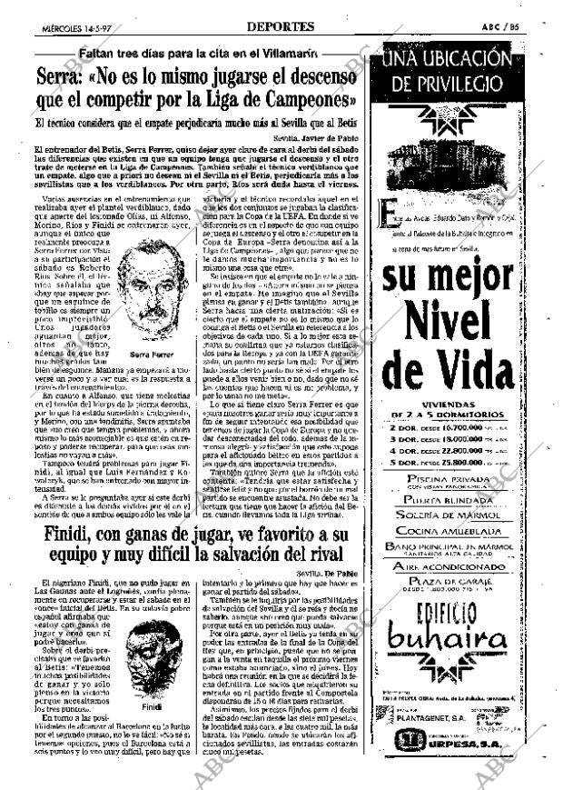 ABC SEVILLA 14-05-1997 página 85