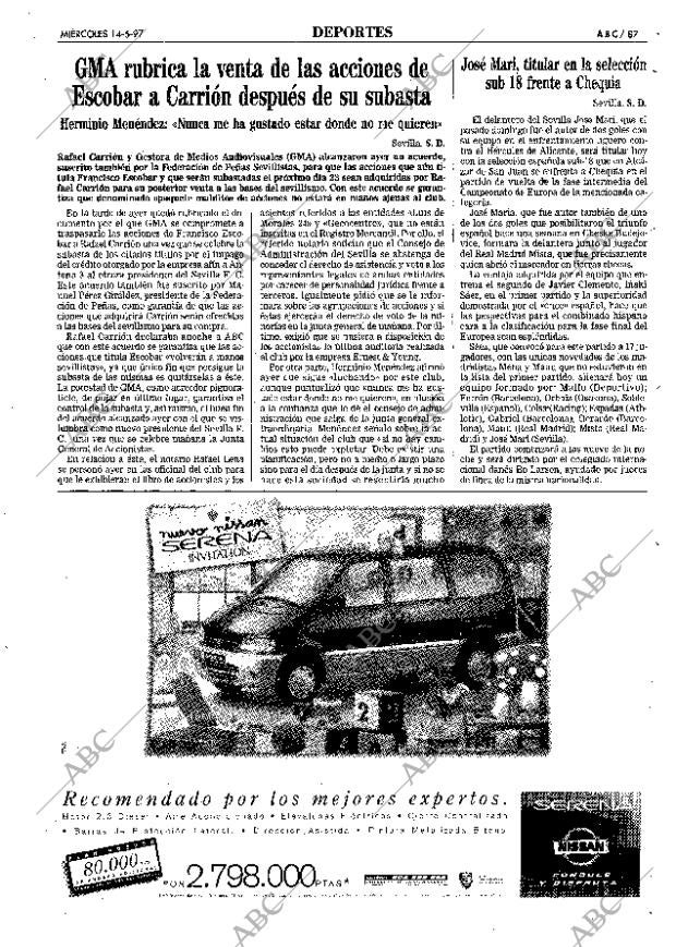 ABC SEVILLA 14-05-1997 página 87