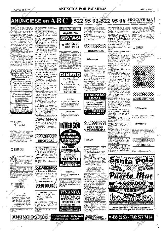 ABC MADRID 15-05-1997 página 105