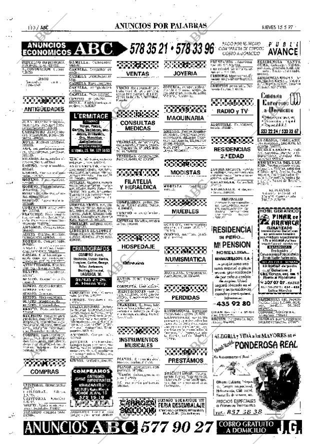 ABC MADRID 15-05-1997 página 110