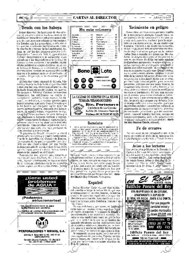 ABC MADRID 15-05-1997 página 18
