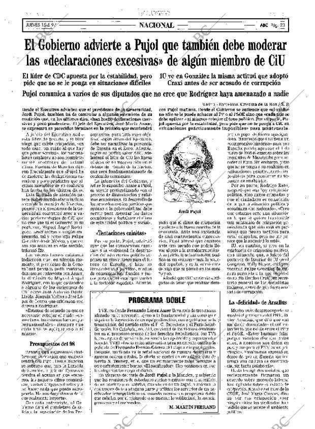 ABC MADRID 15-05-1997 página 23