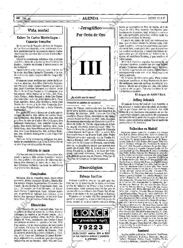 ABC MADRID 15-05-1997 página 56