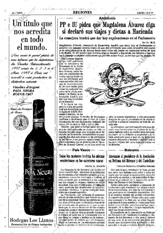ABC MADRID 15-05-1997 página 66