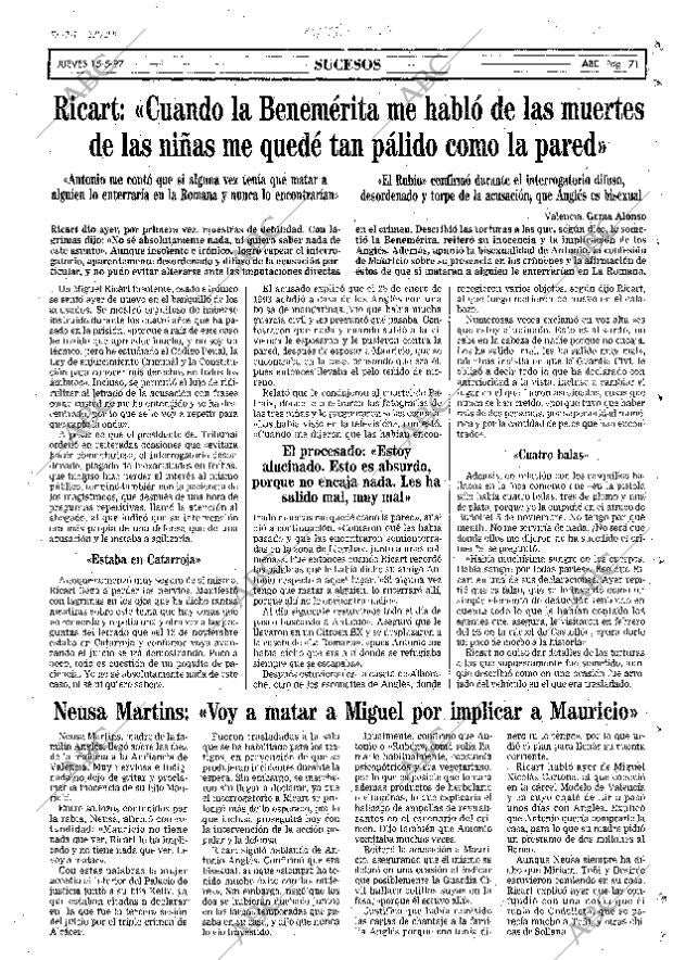 ABC MADRID 15-05-1997 página 71