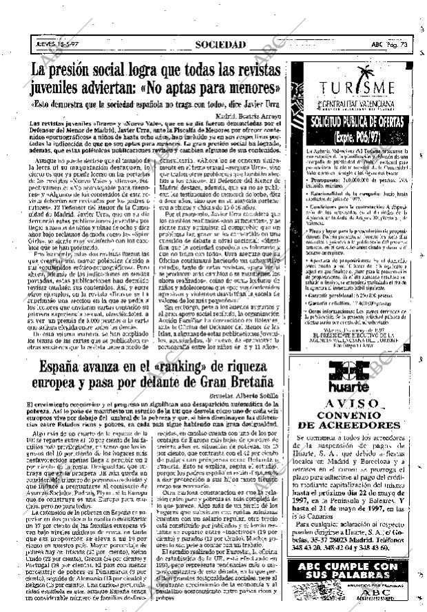 ABC MADRID 15-05-1997 página 73