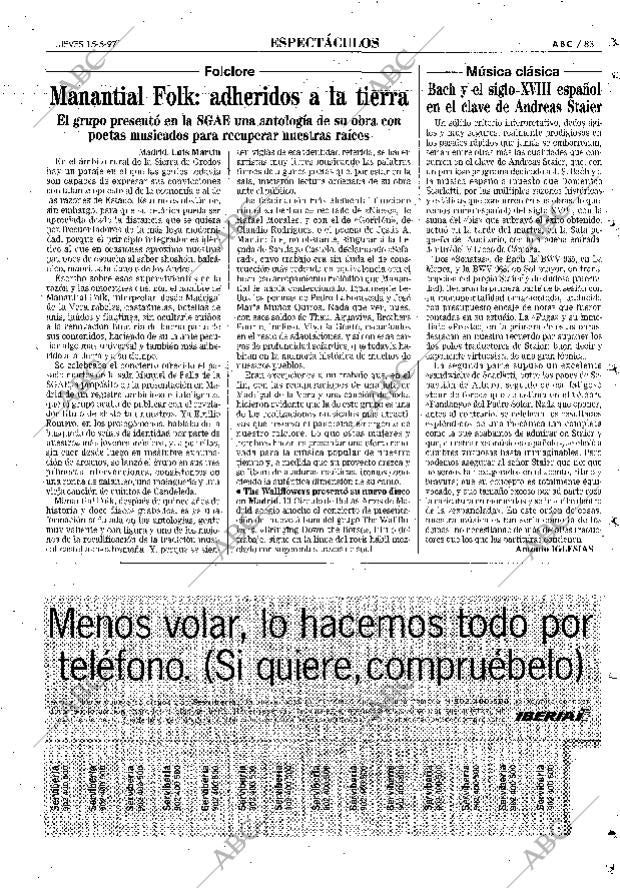 ABC MADRID 15-05-1997 página 83