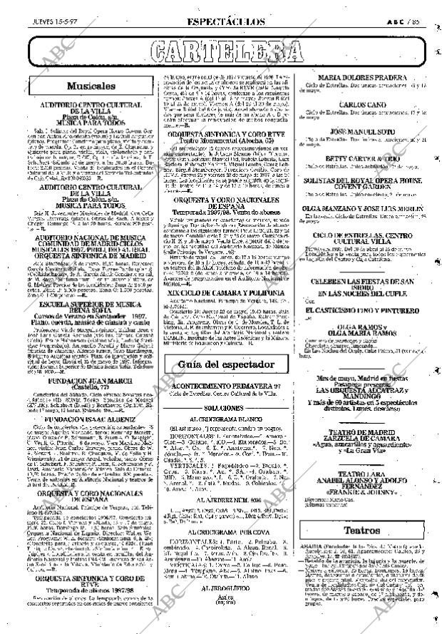 ABC MADRID 15-05-1997 página 85