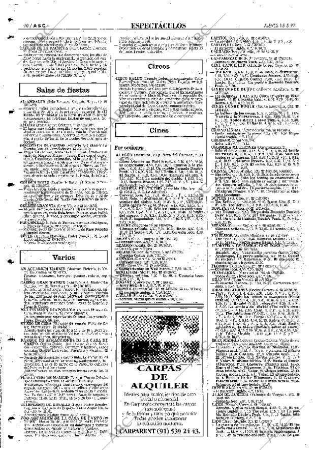ABC MADRID 15-05-1997 página 90