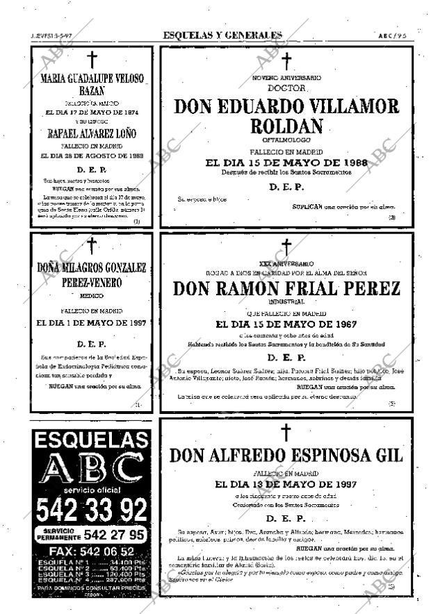 ABC MADRID 15-05-1997 página 95