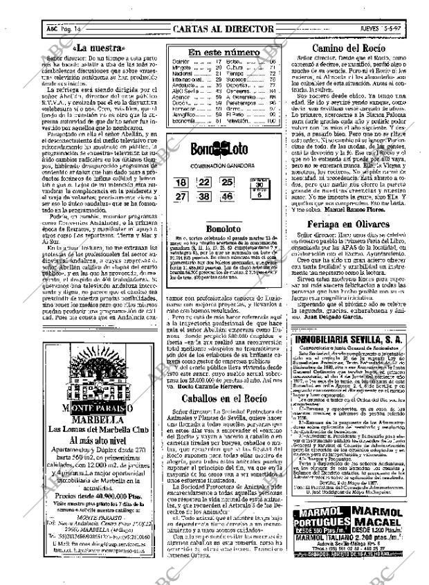 ABC SEVILLA 15-05-1997 página 16