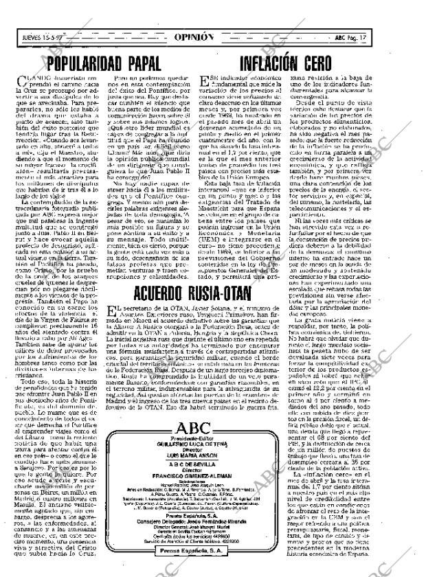 ABC SEVILLA 15-05-1997 página 17