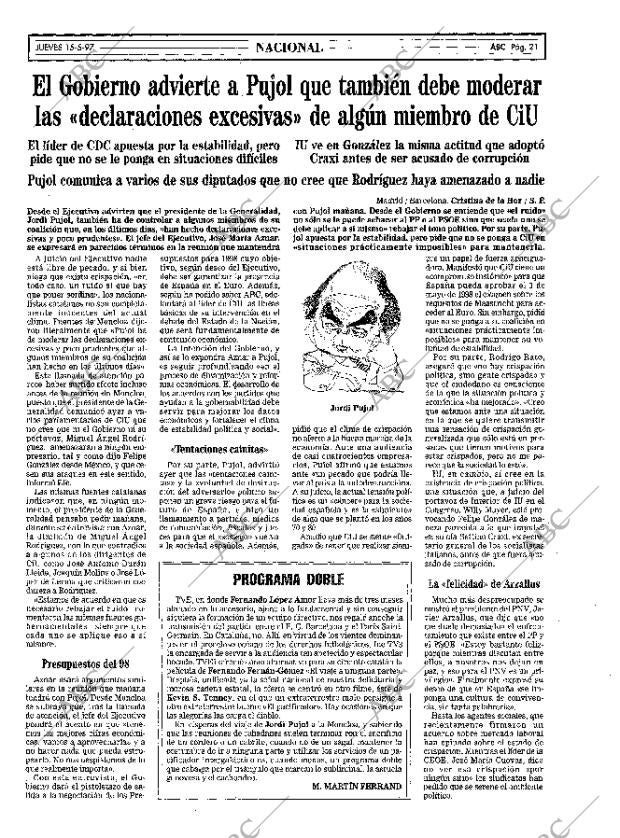 ABC SEVILLA 15-05-1997 página 21