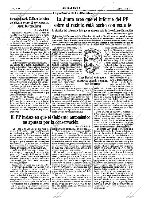 ABC SEVILLA 15-05-1997 página 40