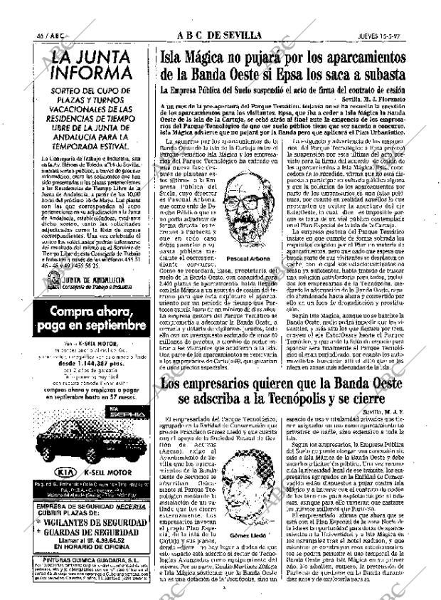 ABC SEVILLA 15-05-1997 página 46