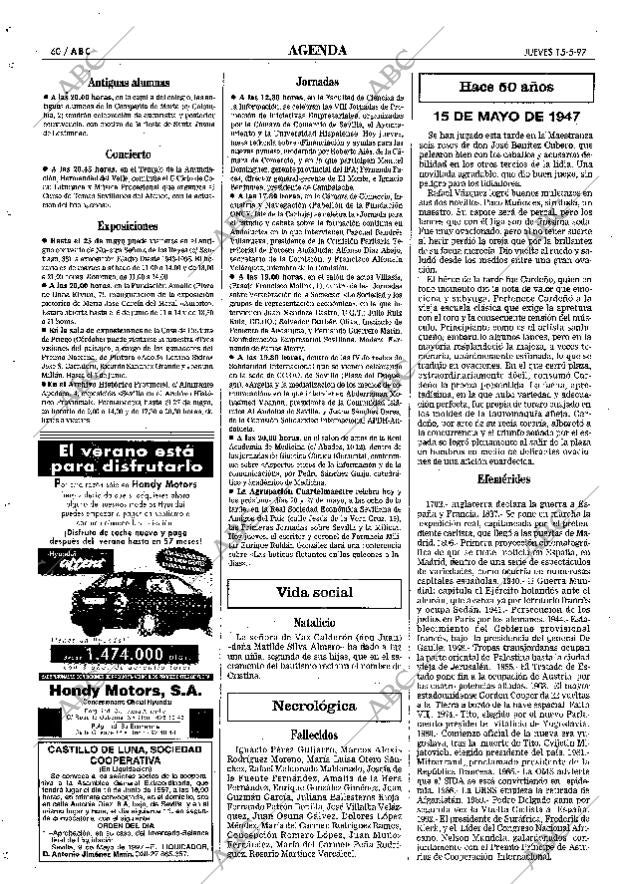 ABC SEVILLA 15-05-1997 página 60