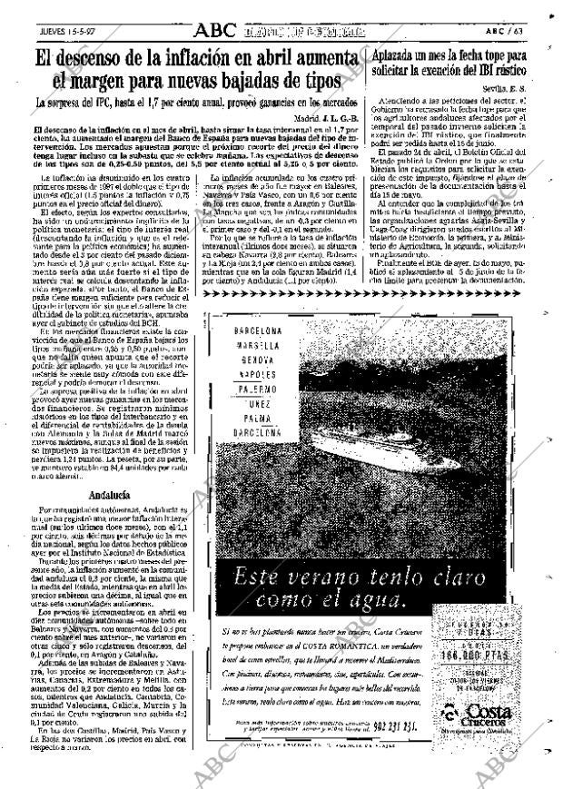 ABC SEVILLA 15-05-1997 página 63