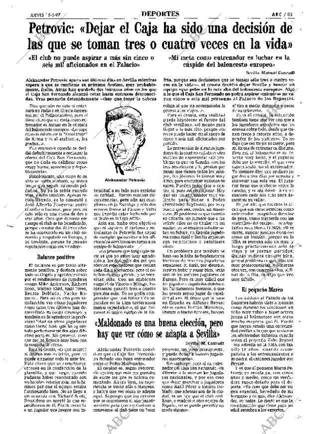 ABC SEVILLA 15-05-1997 página 83