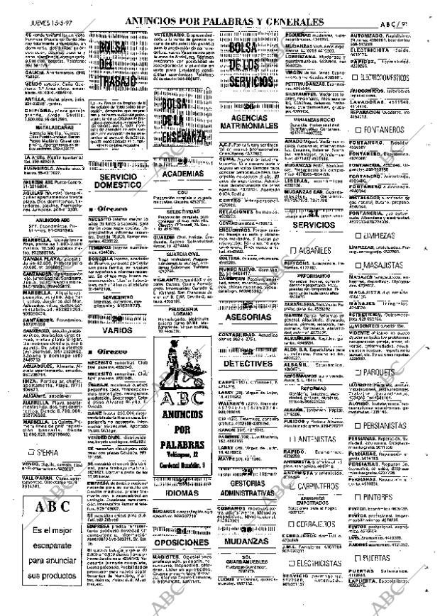 ABC SEVILLA 15-05-1997 página 91