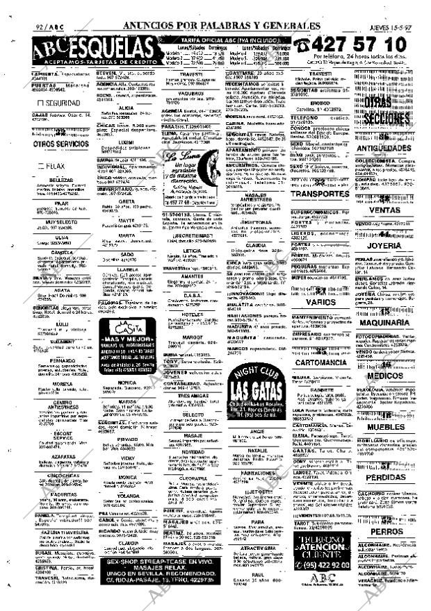 ABC SEVILLA 15-05-1997 página 92