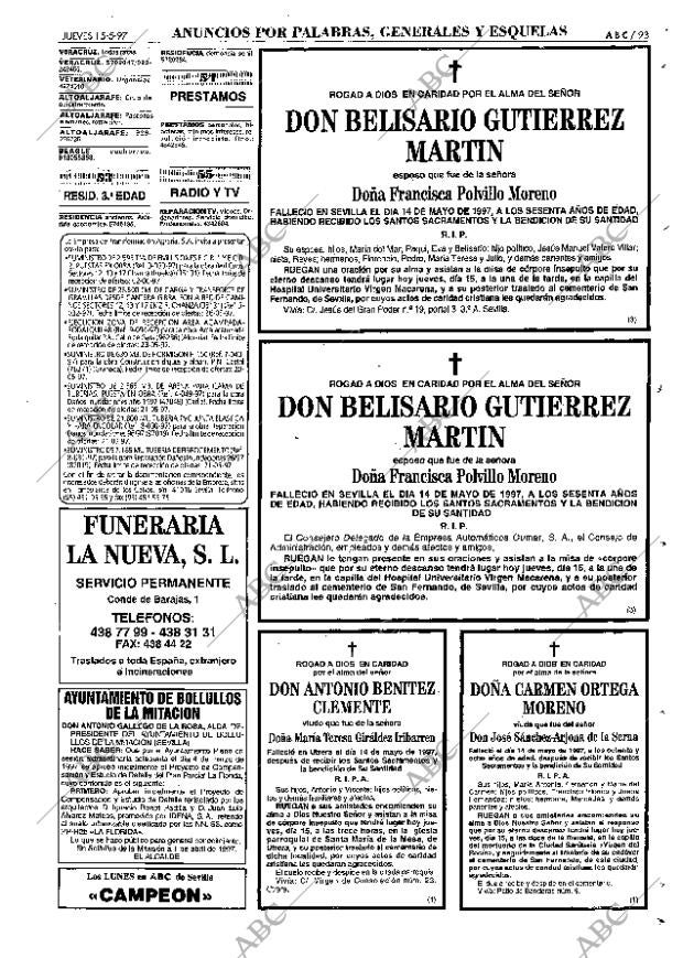 ABC SEVILLA 15-05-1997 página 93