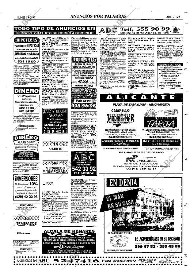 ABC MADRID 19-05-1997 página 123