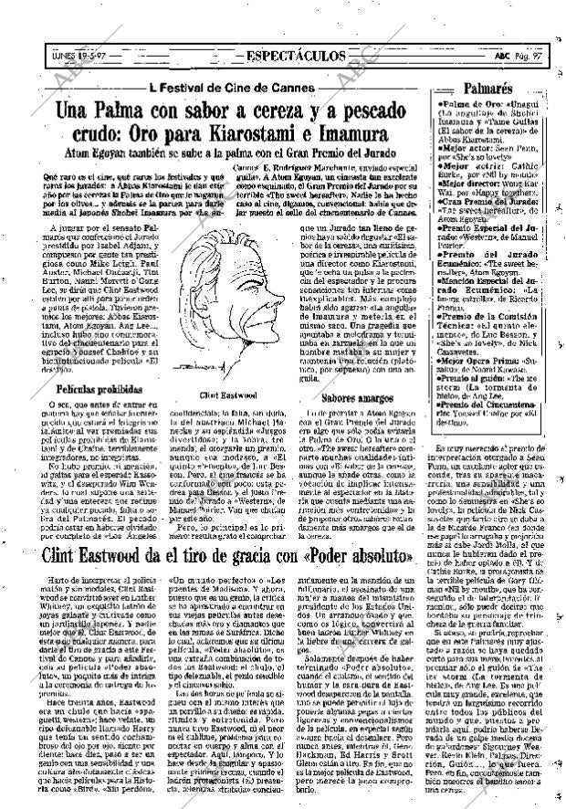 ABC MADRID 19-05-1997 página 97
