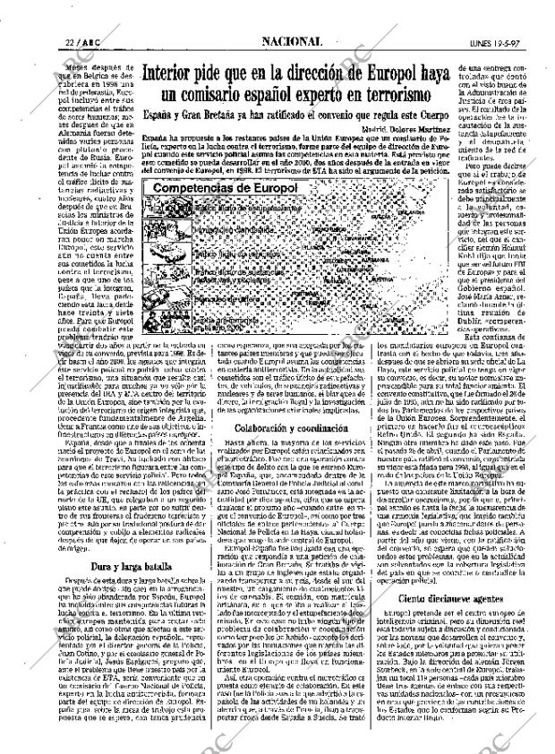 ABC SEVILLA 19-05-1997 página 22