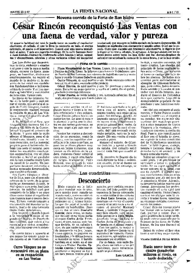 ABC SEVILLA 20-05-1997 página 81