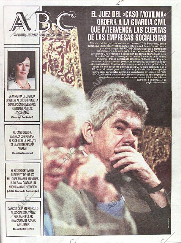 ABC MADRID 22-05-1997 página 1