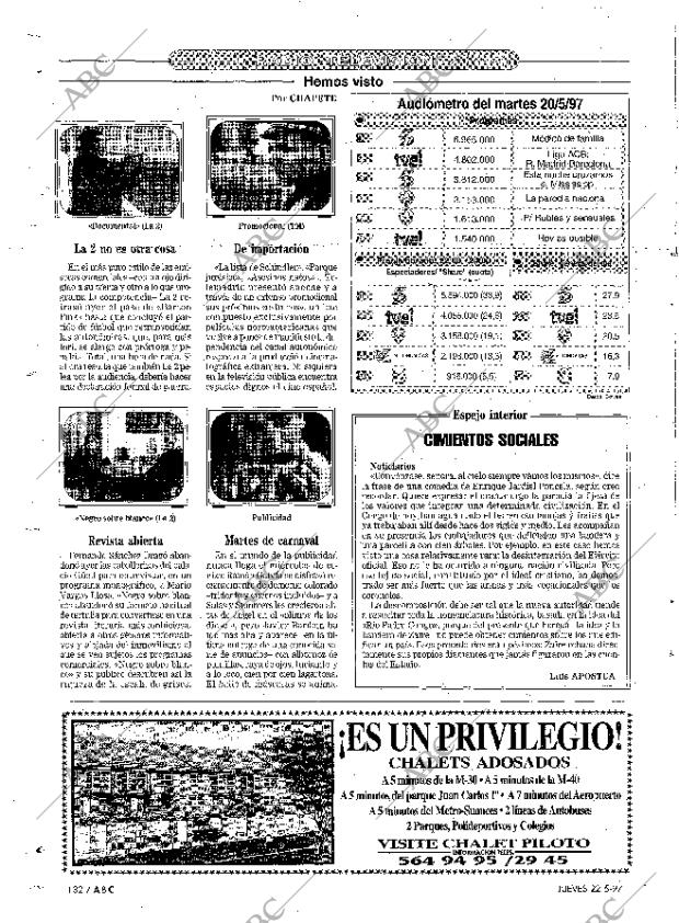 ABC MADRID 22-05-1997 página 132