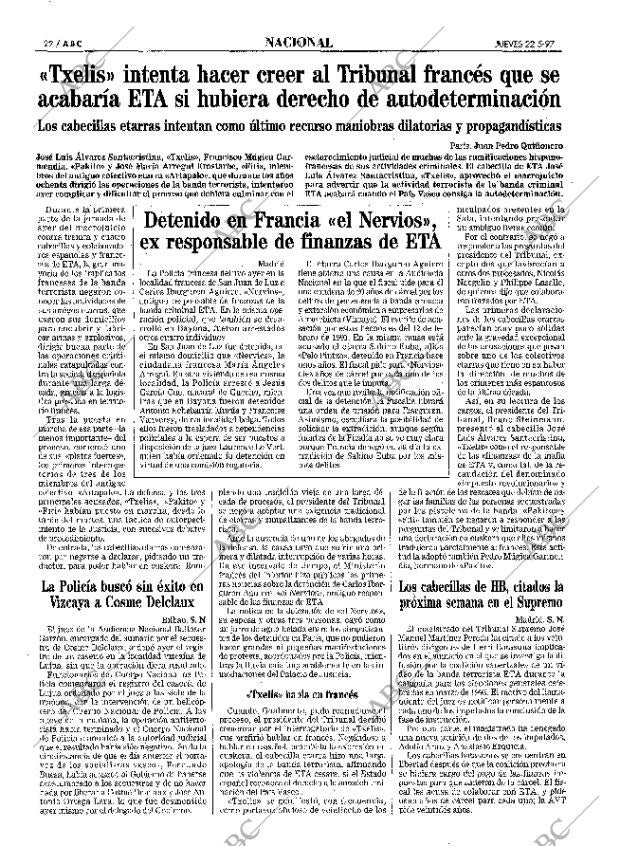 ABC MADRID 22-05-1997 página 22