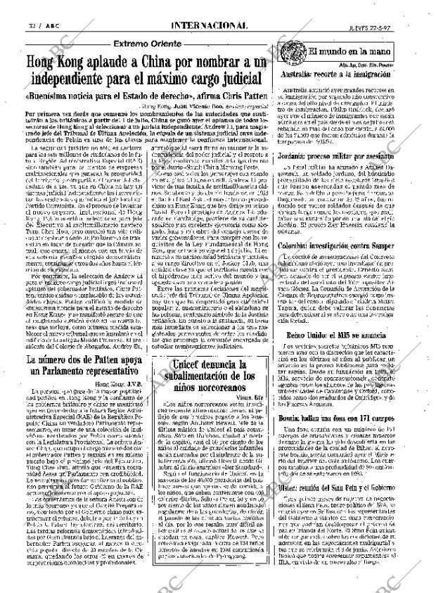 ABC MADRID 22-05-1997 página 32