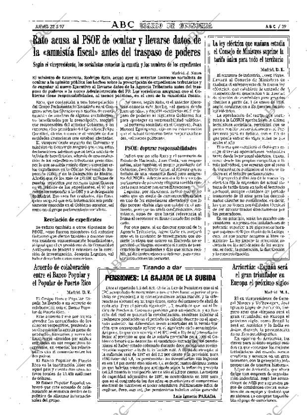 ABC MADRID 22-05-1997 página 39