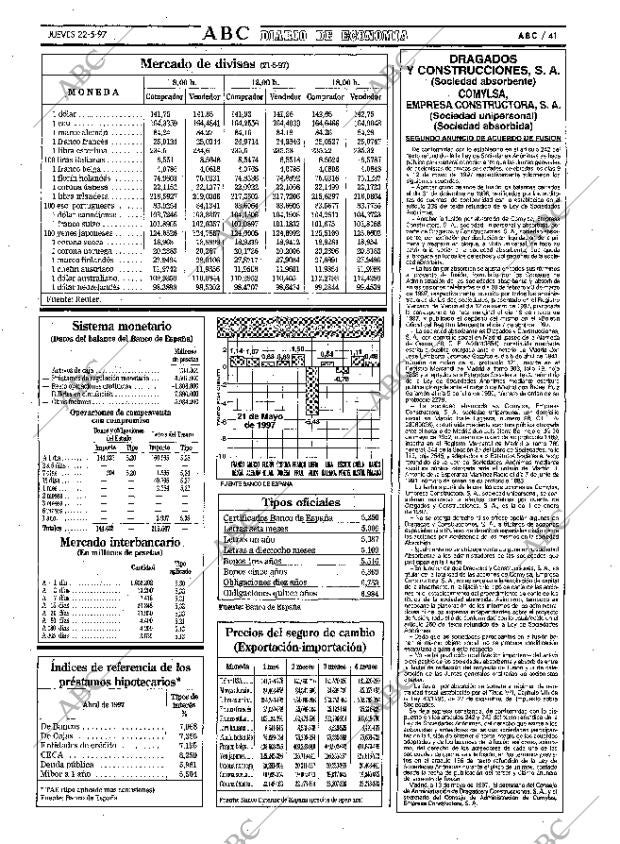 ABC MADRID 22-05-1997 página 41