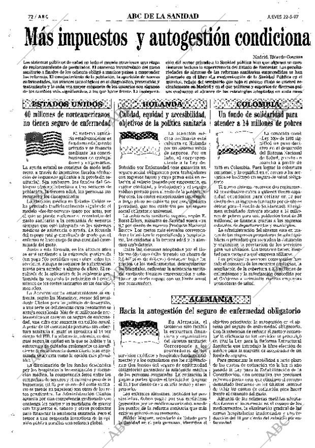 ABC MADRID 22-05-1997 página 72