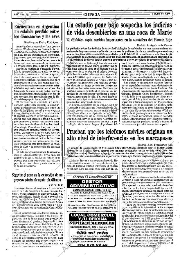 ABC MADRID 22-05-1997 página 78