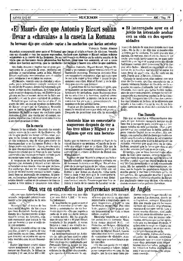 ABC MADRID 22-05-1997 página 79