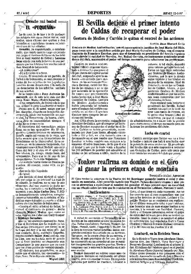 ABC MADRID 22-05-1997 página 82