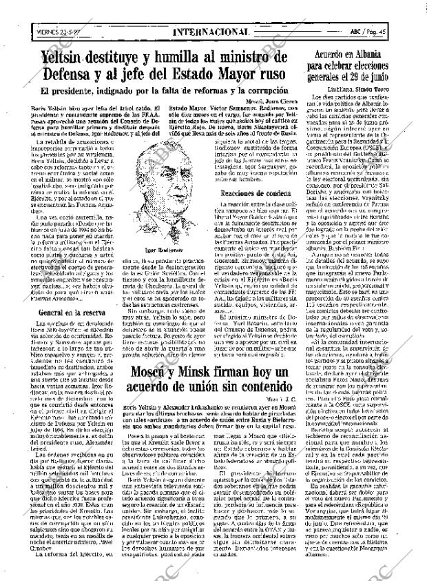 ABC SEVILLA 23-05-1997 página 45