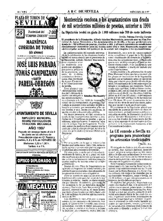 ABC SEVILLA 28-05-1997 página 46