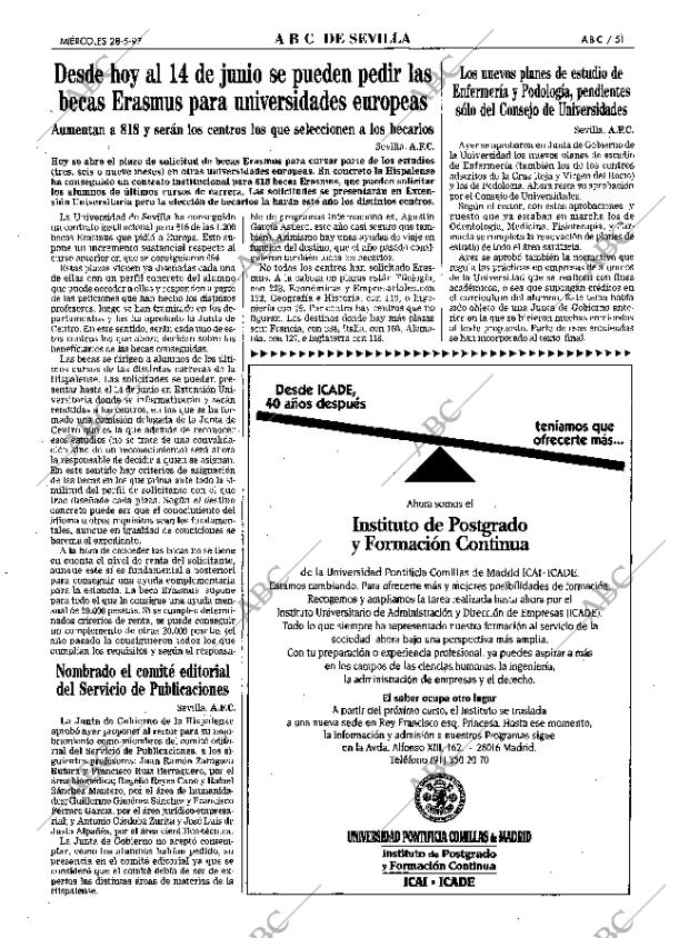 ABC SEVILLA 28-05-1997 página 51