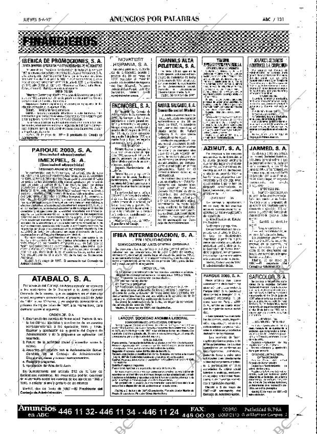 ABC MADRID 05-06-1997 página 131