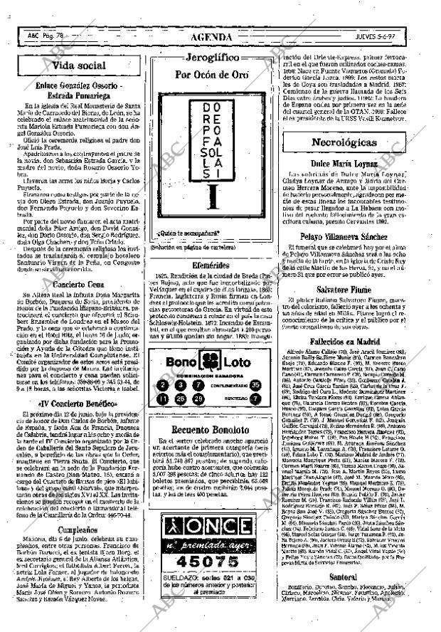 ABC MADRID 05-06-1997 página 78