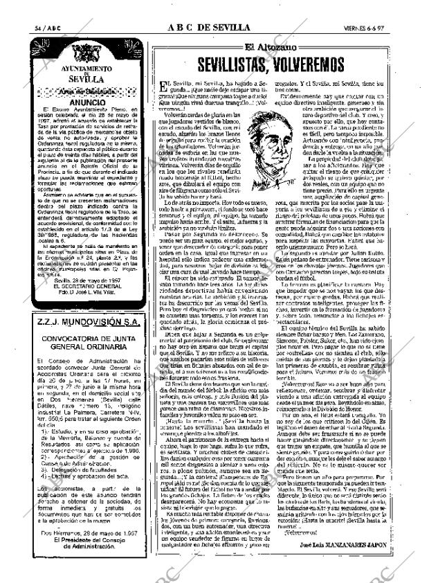 ABC SEVILLA 06-06-1997 página 54