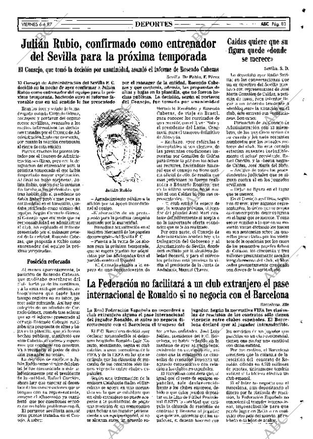 ABC SEVILLA 06-06-1997 página 81