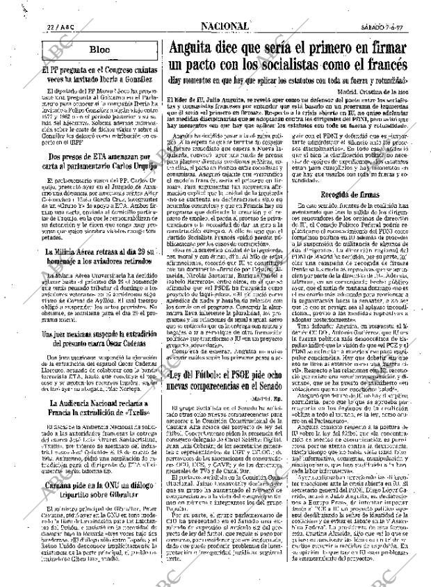 ABC MADRID 07-06-1997 página 22